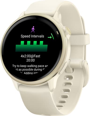 Garmin Vivoactive 6 älykello 42 mm (Bone/Lunar Gold)