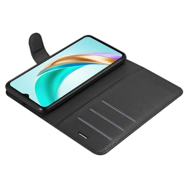 Honor X6b Suojakuori Lompakkokotelo (Musta)
