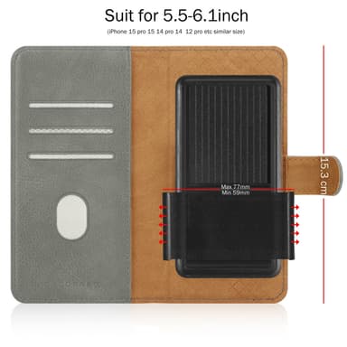 iPhone 16e Suojakuori Lompakkokotelo Case Cover