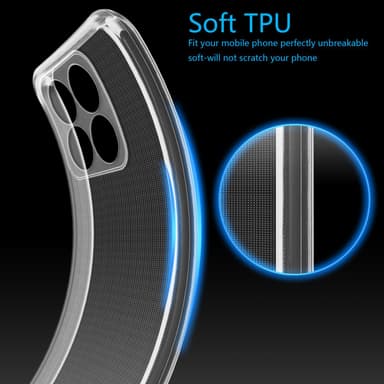 ZTE Blade A35 / A55 Suojakuori Kotelo Case (Läpinäkyvä)