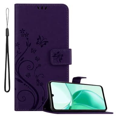 ZTE Blade A35 / A55 Suojakuori Lompakkokotelo Kukka