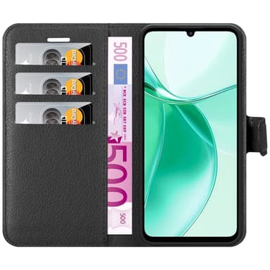 ZTE Blade A35 / A55 Suojakuori Lompakkokotelo (Musta)