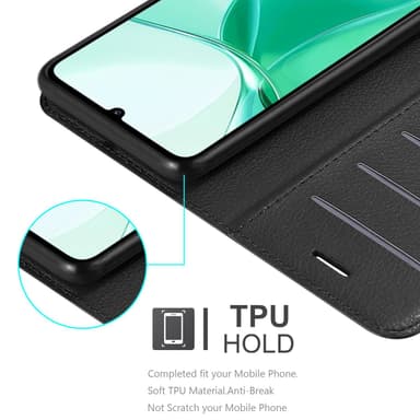 ZTE Blade A35 / A55 Suojakuori Lompakkokotelo (Musta)