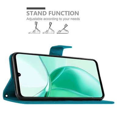 ZTE Blade A35 / A55 Suojakuori Lompakkokotelo Kukka