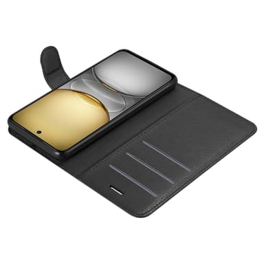 Realme C75 Suojakuori Lompakkokotelo (Musta)