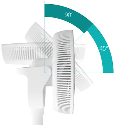 Duux Whisper Flex 2 lattiatuuletin 35984 (valkoinen)