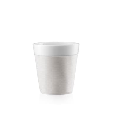 Bodum 2 kpl mukeja silikonireunuksella BISTRO 0.17 L