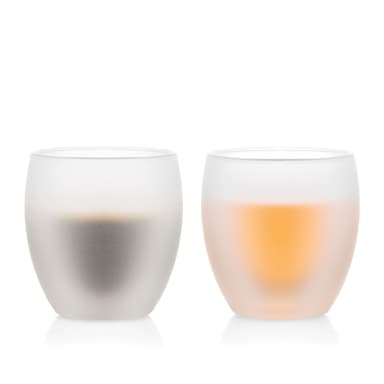 Bodum 2 silikonipinnoitetuista kaksikerroksisista PAVINA-laseista 0.25 l PAVINA 0.25 L