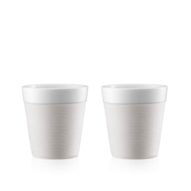 Bodum 2 kpl mukeja silikonireunuksella BISTRO 0.17 L