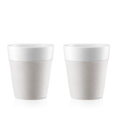 Bodum 2 kpl mukeja silikonireunuksella BISTRO 0.3 L