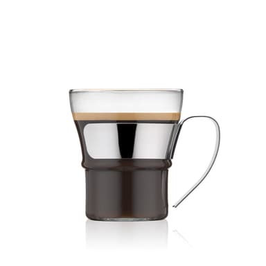 Bodum 2 kpl teelaseja teräskahvalla ASSAM 0.3 L
