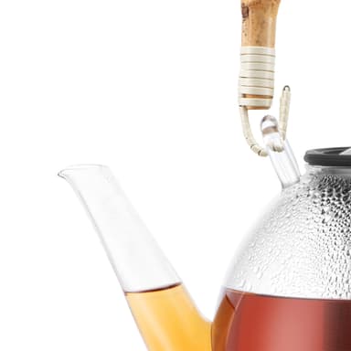 Bodum Teepuristin jossa suodatin ruostumatonta terästä ja bambukahva ASSAM 1.5 L