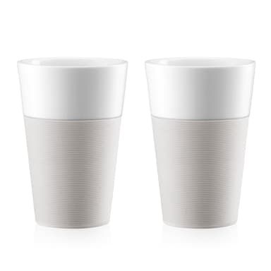 Bodum 2 kpl mukeja silikonireunuksella BISTRO 0.6 L