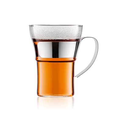 Bodum 2 kpl kahvilaseja teräskahvalla ASSAM 0.35 L