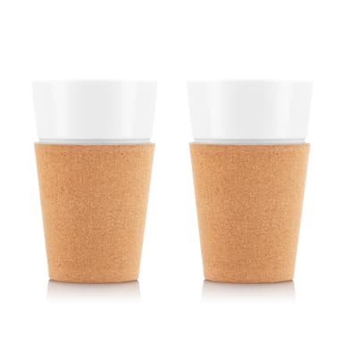 Bodum 2 kpl mukeja korkkireunuksella BISTRO 0.6 L