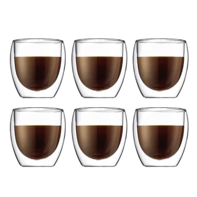 Bodum 6 kpl kaksoisseinäisiä laseja PAVINA 0.25 L