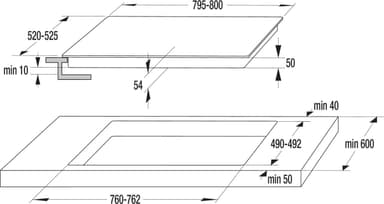 Hisense Keittotaso HI8432BSCWF