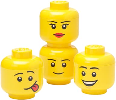 Play LEGO säilytyslaatikko (4 kpl, keltainen)