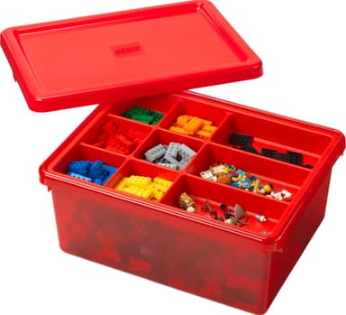Play LEGO säilytyslaatikko (punainen)