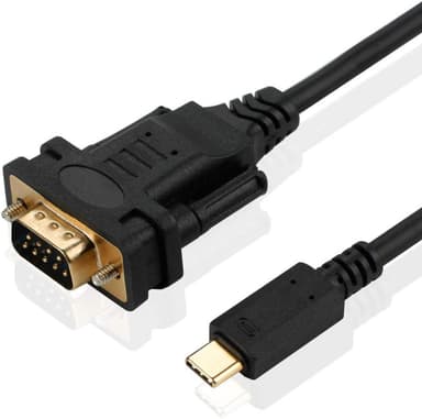 NÖRDIC USB-C sarjaportti DB9 RS232 1.8m