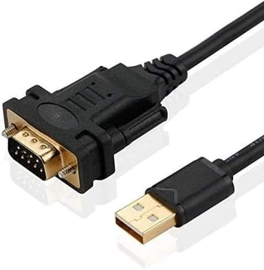 USB-A to RS232 DB9 uroskaapeli sarjalaitteille FTDI-sirulla