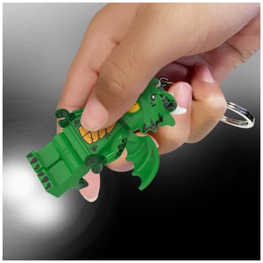 LEGO LED avaimenperä (vihreä lohikäärmetyttö)