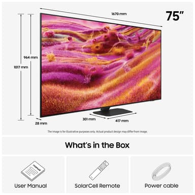Samsung 75" QN90F 4K MiniLED älytelevisio (2025)