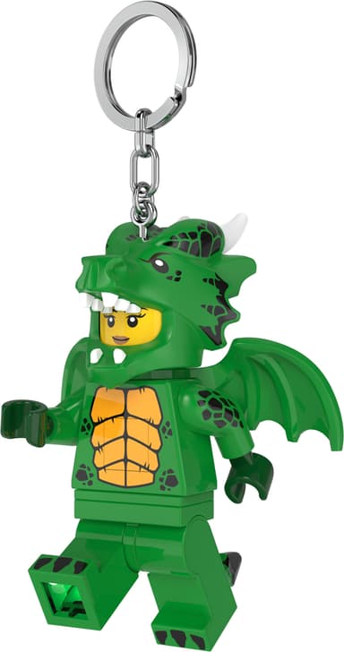 LEGO LED avaimenperä (vihreä lohikäärmetyttö)