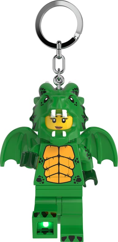 LEGO LED avaimenperä (vihreä lohikäärmetyttö)