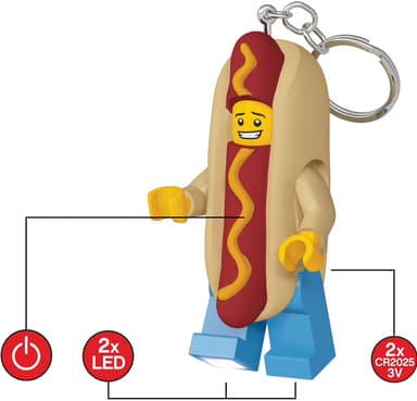 LEGO LED avaimenperä (nakkisämpyläheppu)