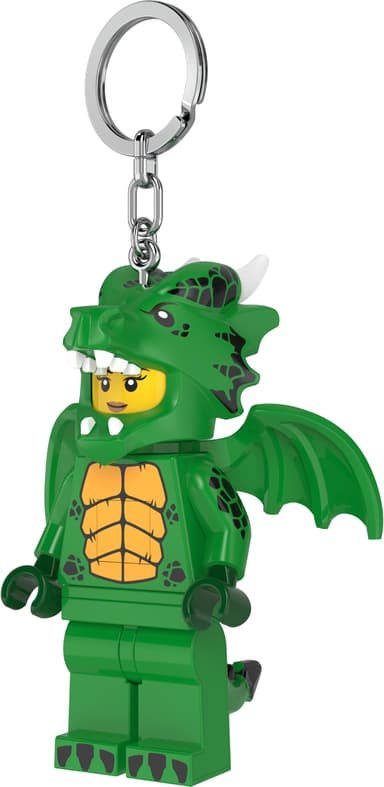 LEGO LED avaimenperä (vihreä lohikäärmetyttö)