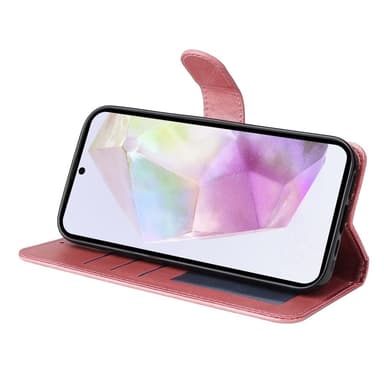 SKALO Samsung A56 5G PU-nahka Lompakkokotelo - Pinkki
