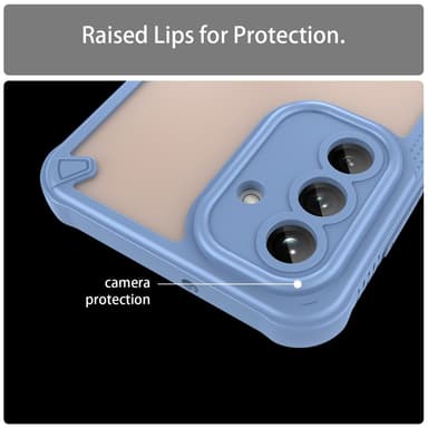 SKALO Samsung A26 5G Armor Hybrid Frosted Suojakuori - Sininen