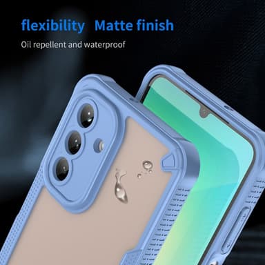 SKALO Samsung A26 5G Armor Hybrid Frosted Suojakuori - Sininen
