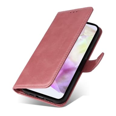 SKALO Samsung A56 5G PU-nahka Lompakkokotelo - Pinkki