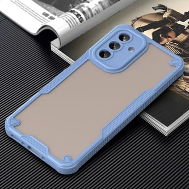 SKALO Samsung A26 5G Armor Hybrid Frosted Suojakuori - Sininen