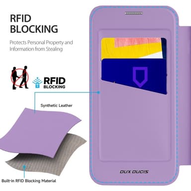 DUX DUCIS Samsung A36 5G Skin X Pro Lompakkokotelo - Violetti