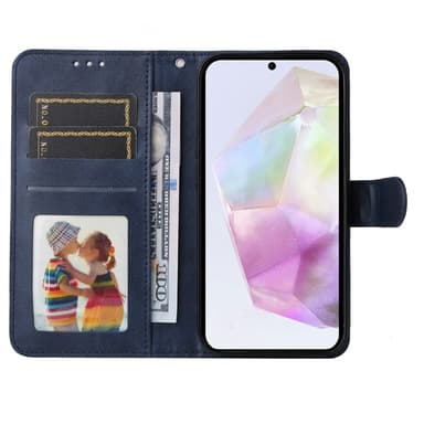 SKALO Samsung A36 5G PU-nahka Lompakkokotelo - Sininen
