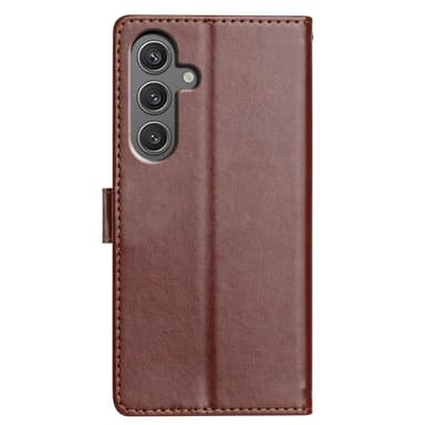 SKALO Samsung A26 5G PU-nahka Lompakkokotelo - Ruskea
