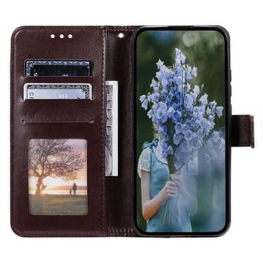 SKALO Samsung A56 5G Mandala Lompakkokotelo - Ruskea