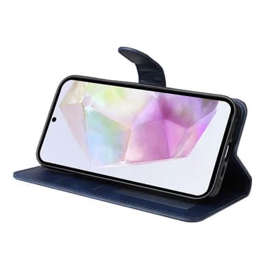 SKALO Samsung A36 5G PU-nahka Lompakkokotelo - Sininen