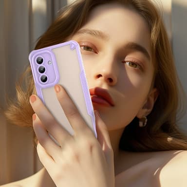 SKALO Samsung A36 5G Armor Hybrid Frosted Suojakuori - Violetti