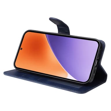 SKALO Xiaomi 15 PU-nahka Lompakkokotelo - Sininen