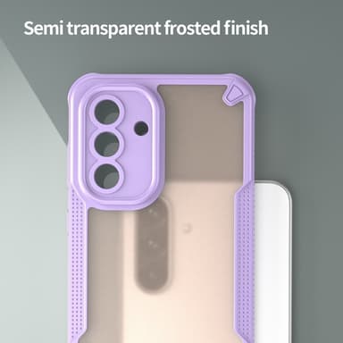 SKALO Samsung A36 5G Armor Hybrid Frosted Suojakuori - Violetti