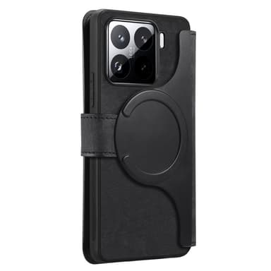 SKALO Xiaomi 15 CASENEO MW-03 Lompakkokotelo - Musta