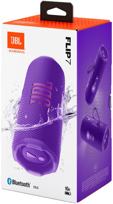 JBL Flip 7 langaton kannettava kaiutin (violetti)
