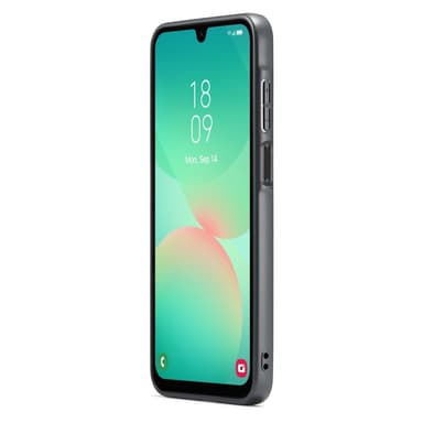 DG MING Samsung A26 5G Premium PU-nahka Hybrid Suojakuori - Tummanruskea