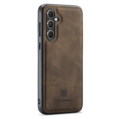 DG MING Samsung A56 5G Premium PU-nahka Hybrid Suojakuori - Tummanruskea