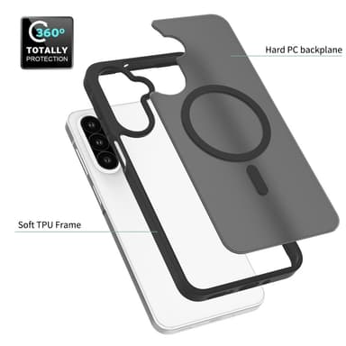 SKALO Samsung A26 5G Skin-touch Hybrid Suojakuori - Violetti