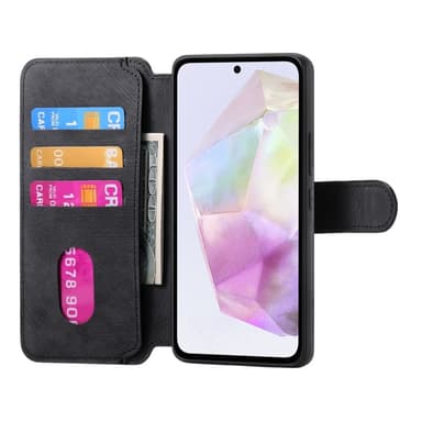 SKALO Samsung A36 5G CASENEO MW-03 Lompakkokotelo - Musta